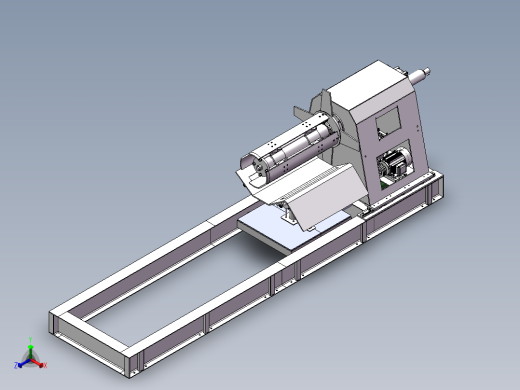 斜器张紧开卷机sw18正等轴测缩略图
