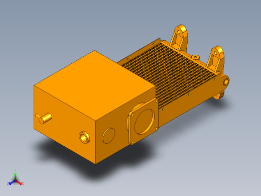 农机工程机械液压行走带油冷油箱