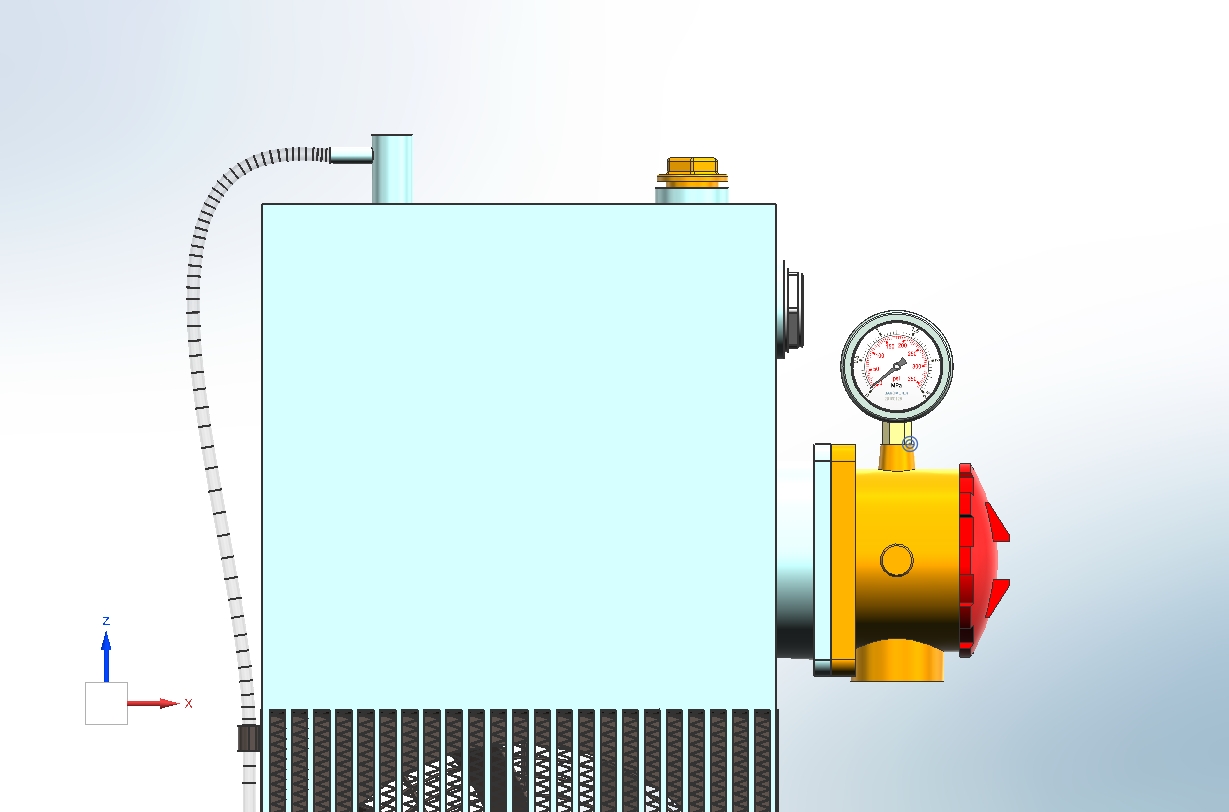 农机工程机械液压行走带油冷油箱