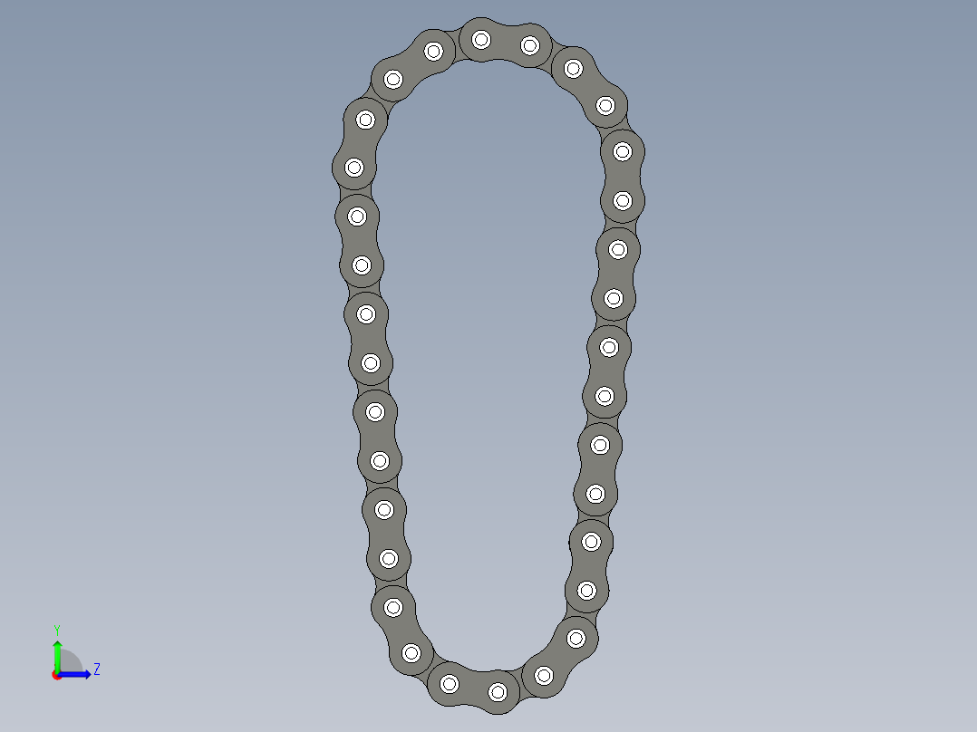 CATIA链条三维图左视图