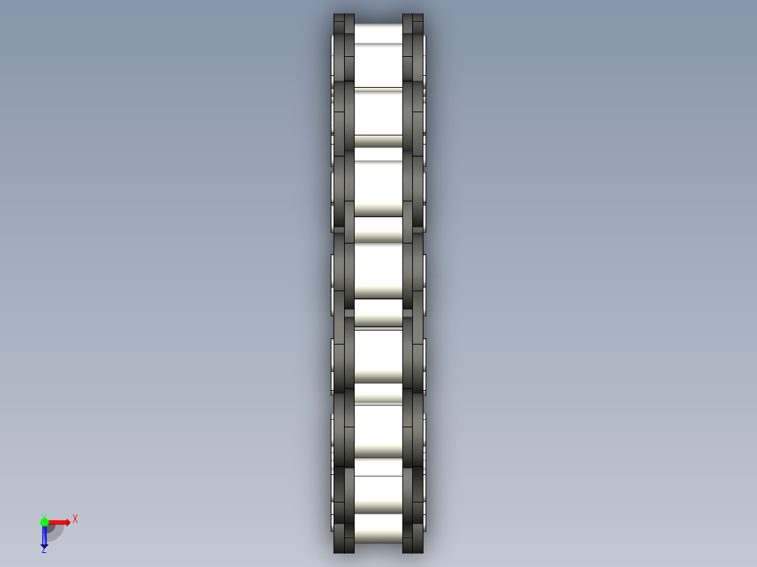 CATIA链条三维图俯视图