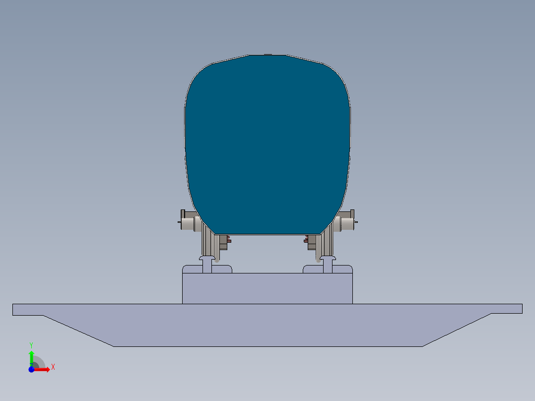 高铁模型前视图