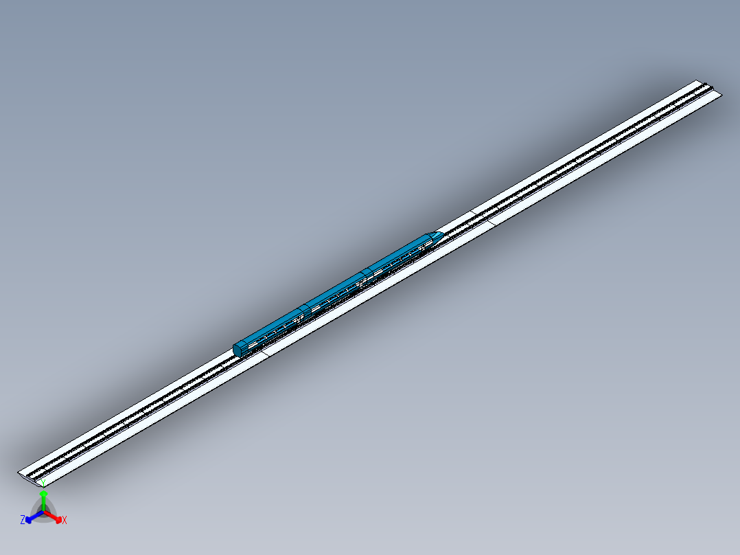高铁模型正等轴测图