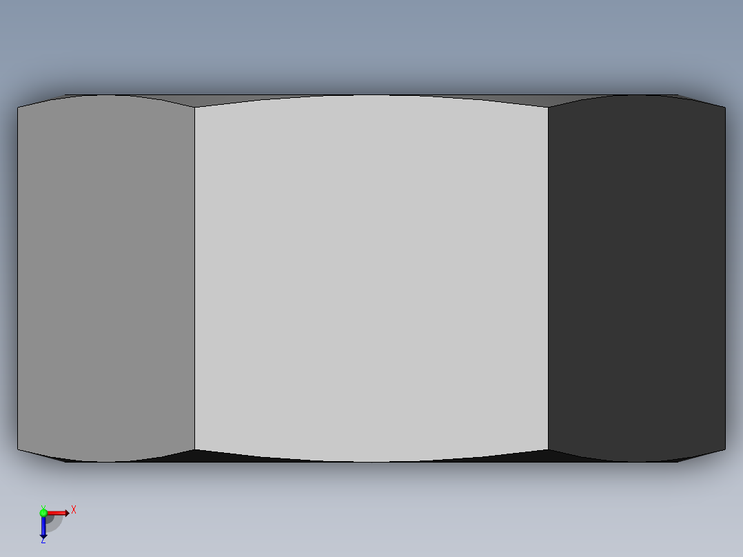 六角螺母C级M30俯视图