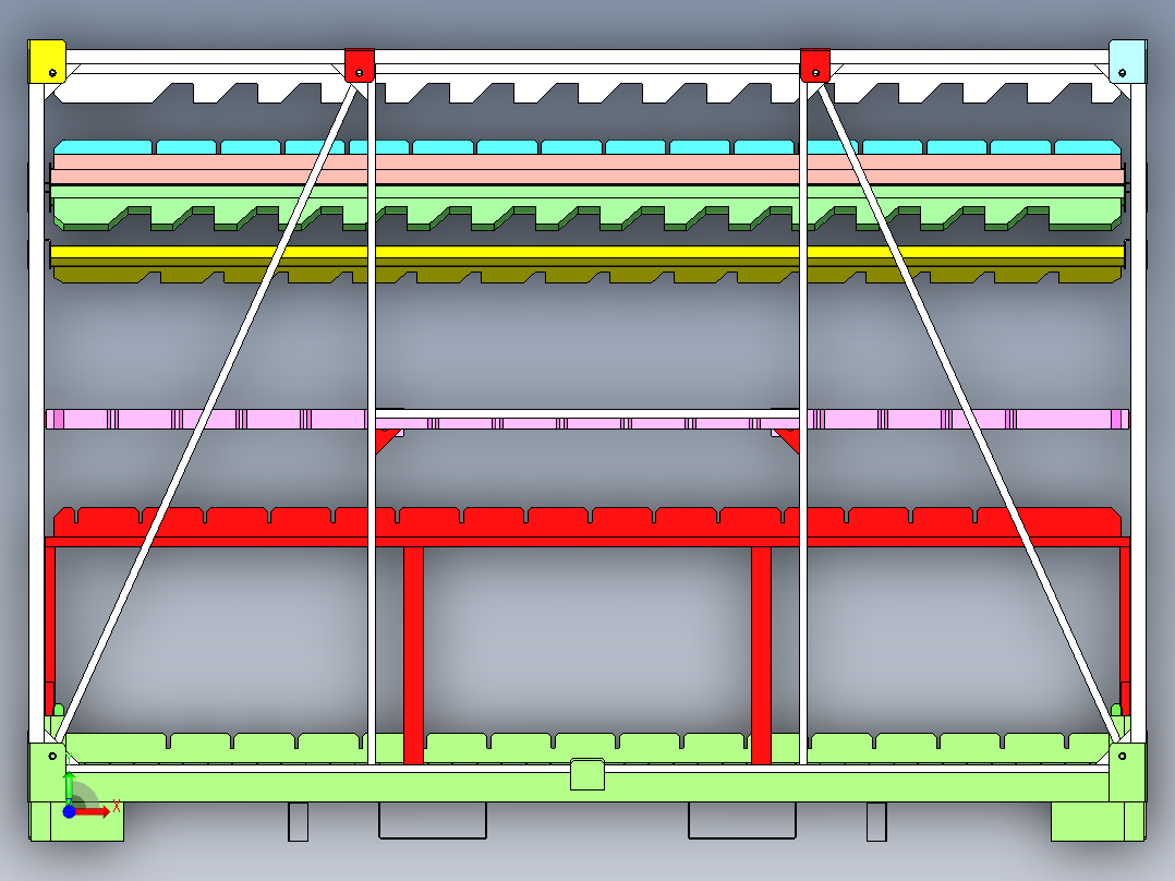 A0002590-豪华轿车钢架前视图