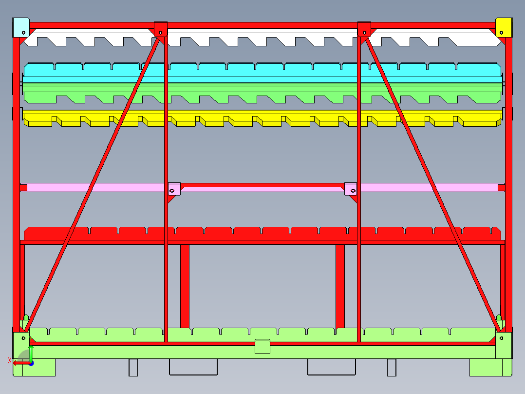 A0002590-豪华轿车钢架后视图