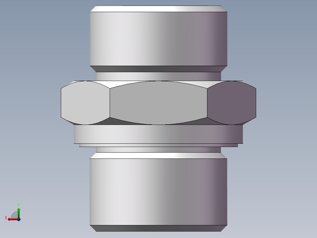 公制螺纹ED密封、1CM-22WD后视图