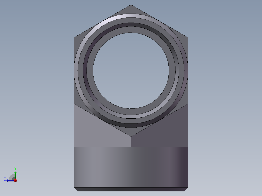 AC+AD 三通接头 T、AC-36右视图
