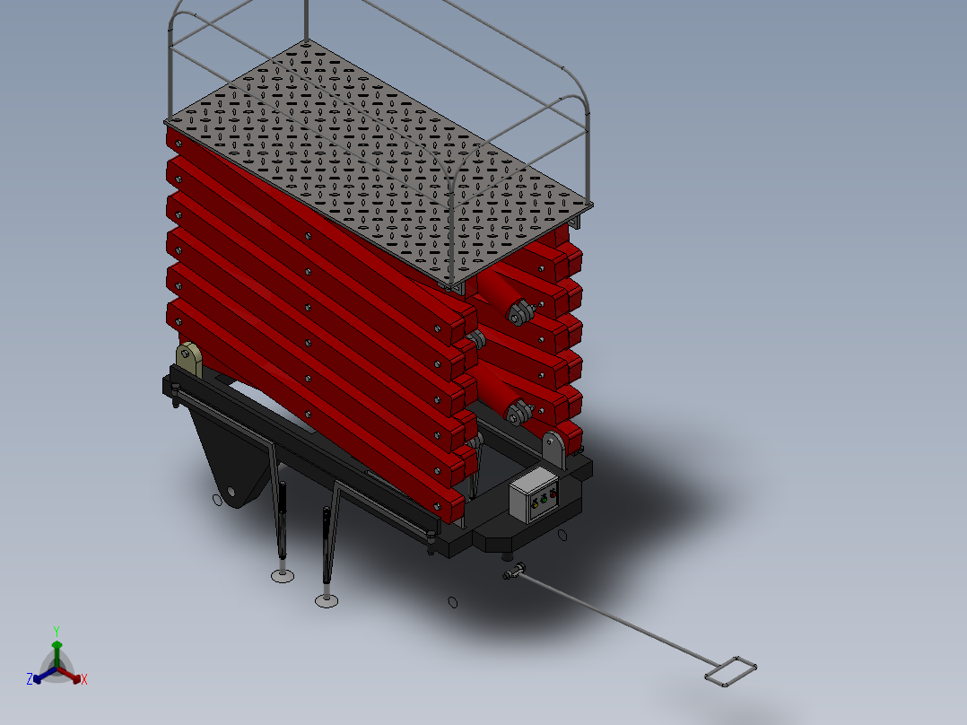 剪叉式升降机 、液压4轮升降平台