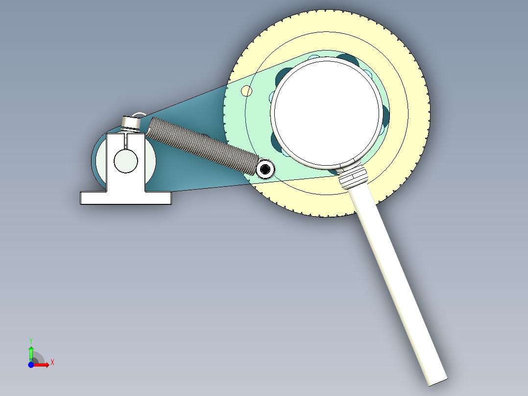 编码器支架前视图