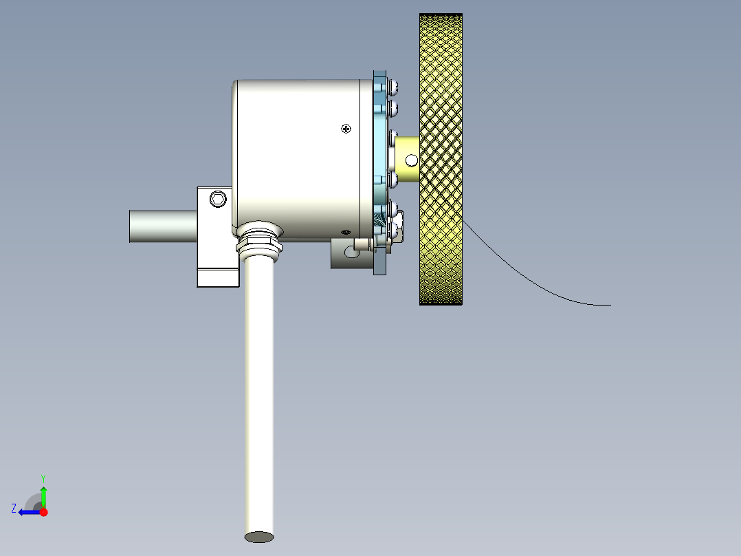 编码器支架右视图