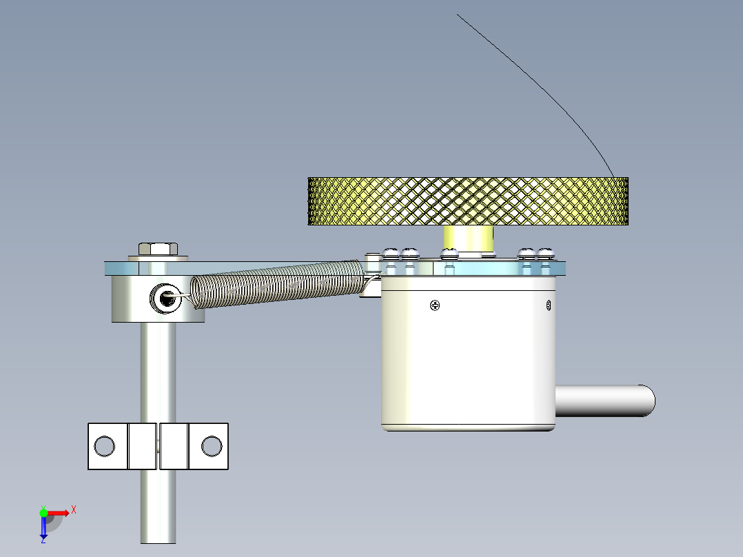 编码器支架俯视图