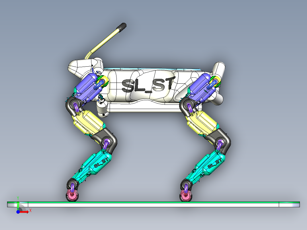 SL_ST 四只小狗前视图