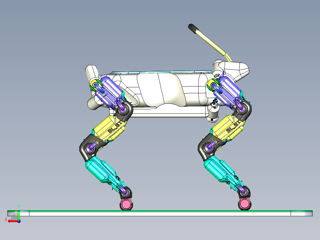 SL_ST 四只小狗后视图