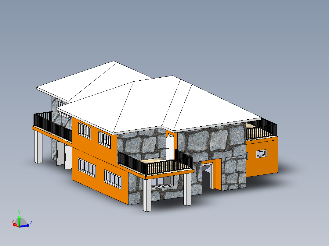 房子、建筑(128)主视图