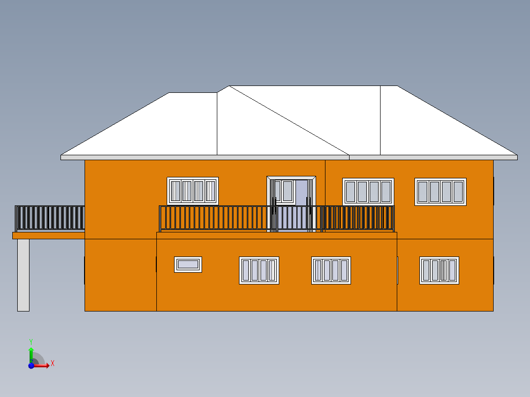 房子、建筑(128)前视图