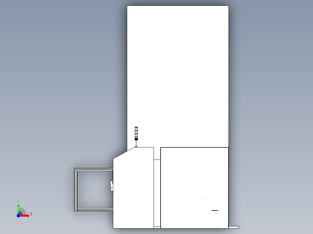 存放料架设备前视图