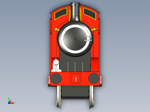 托马斯james-from-thomas-and-friends-模型格式为 -stp前视缩略图