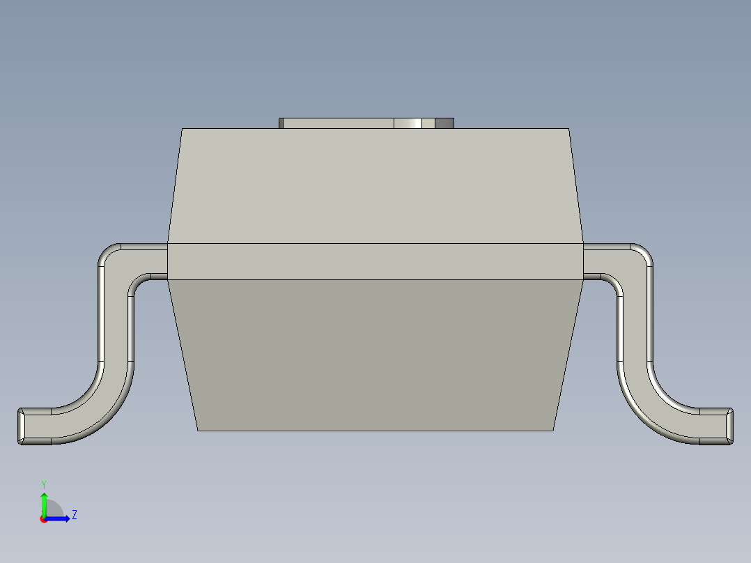 表面安装晶体管左视图
