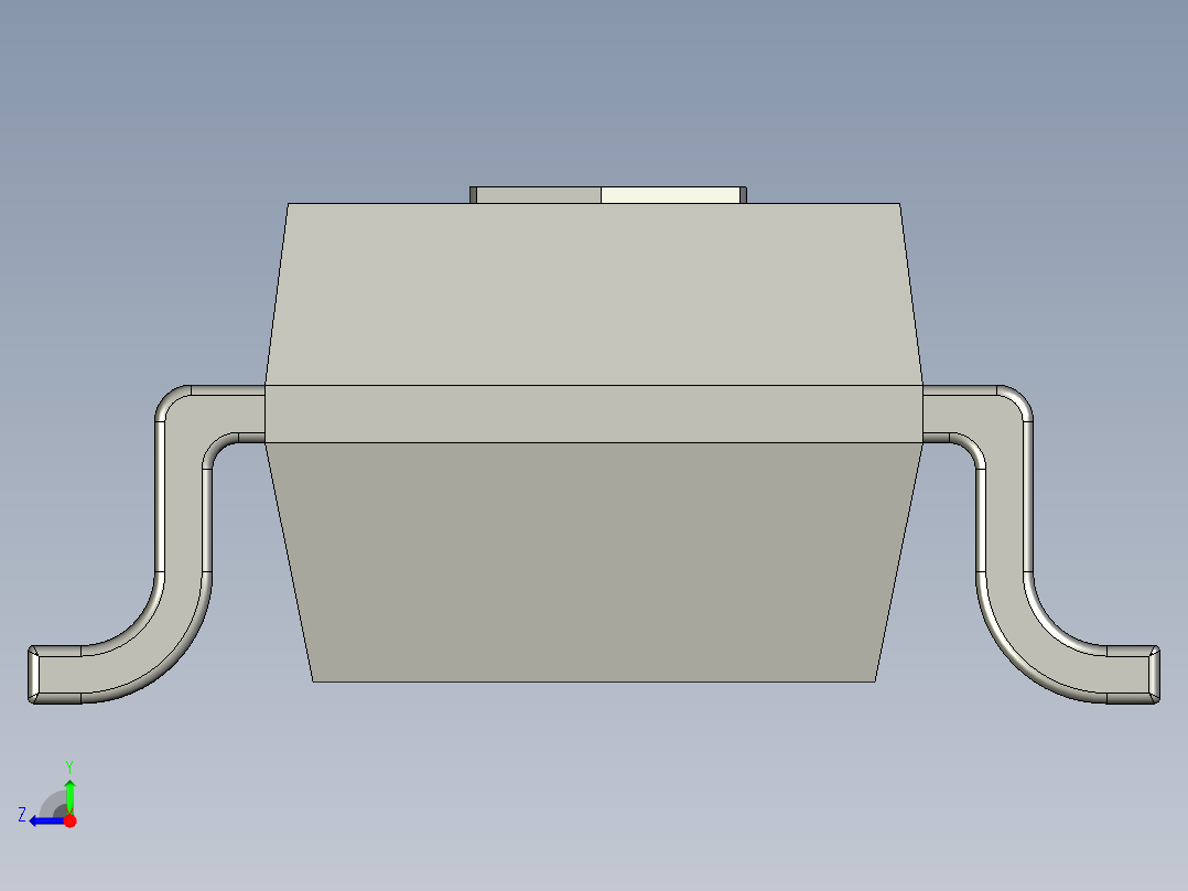 表面安装晶体管右视图