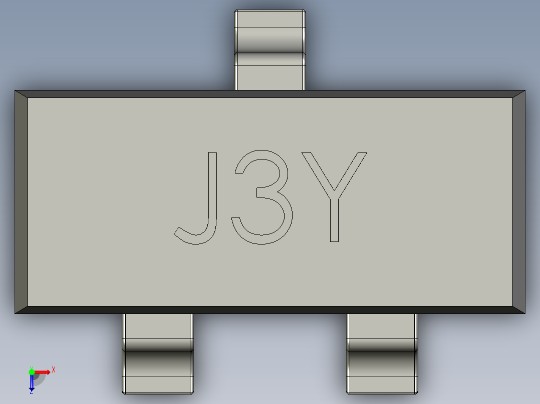 表面安装晶体管俯视图