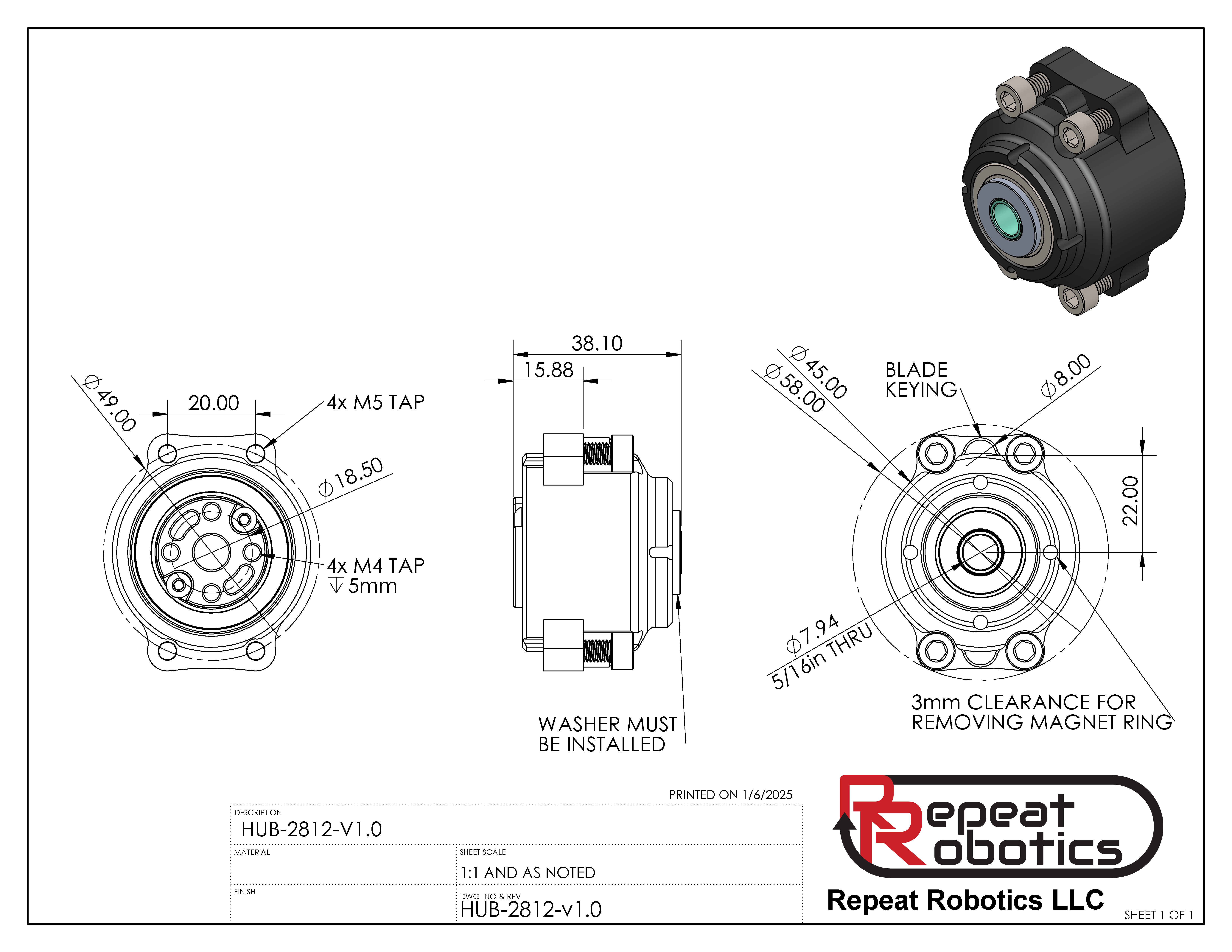 重复 2812 甲壳虫轮毂电机