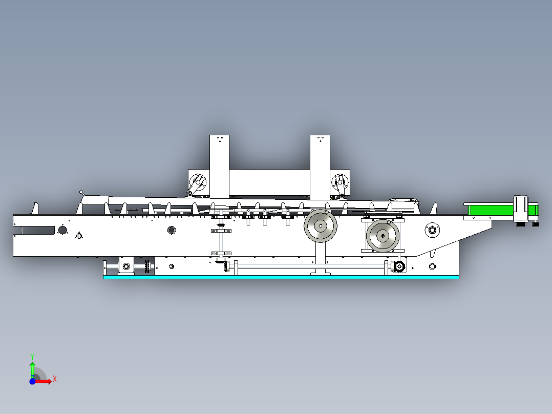 倍速输送线设计前视图