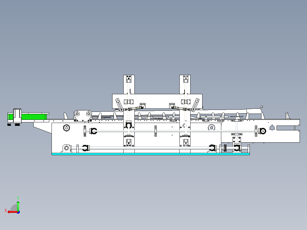 倍速输送线设计后视图