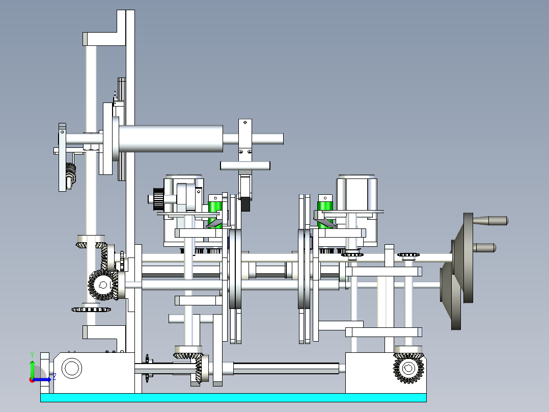 倍速输送线设计左视图