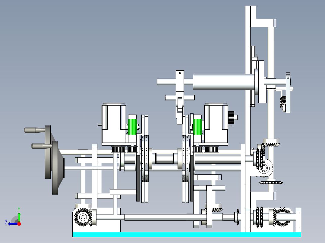 倍速输送线设计右视图