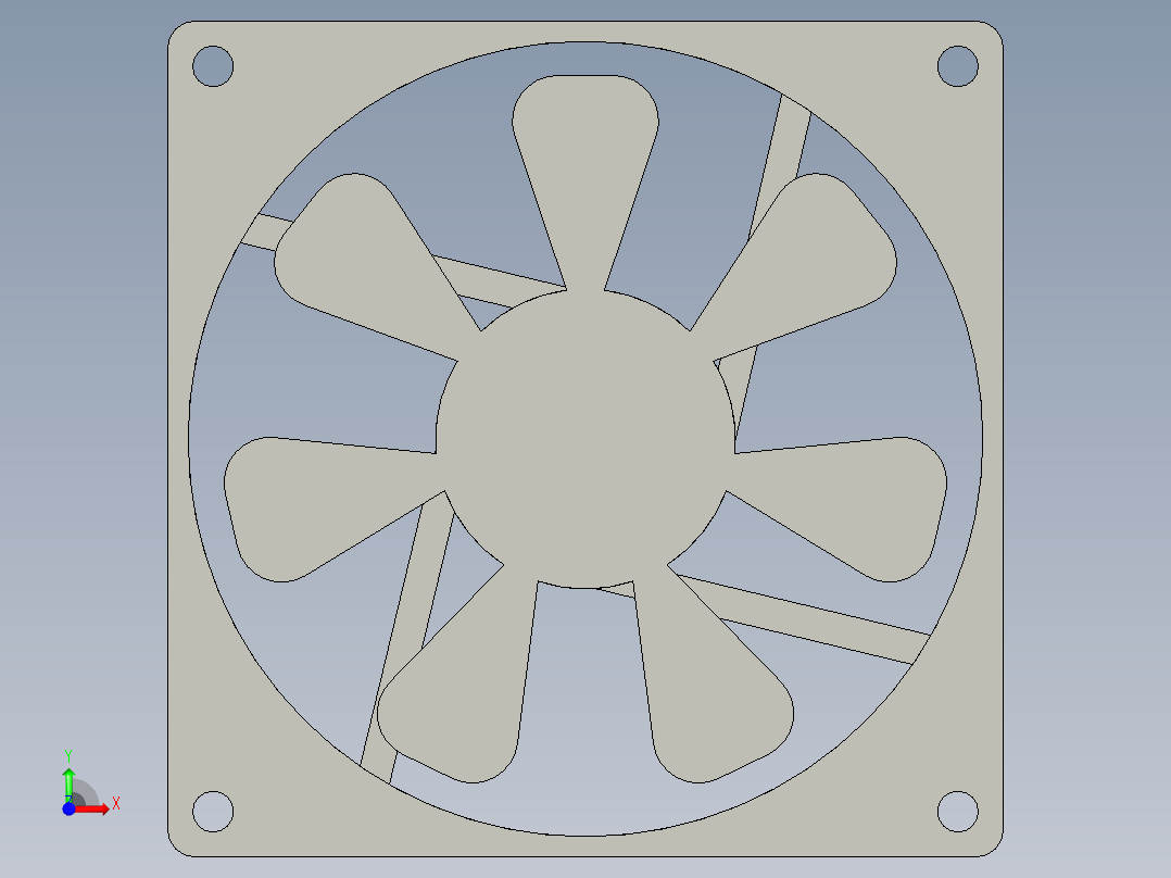 下机架9090排风扇(终极前视图