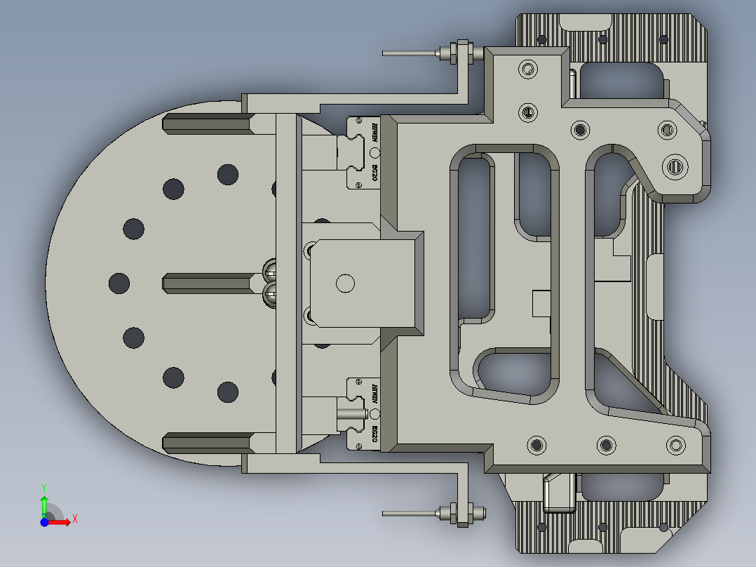 取件手抓亚德客前视图