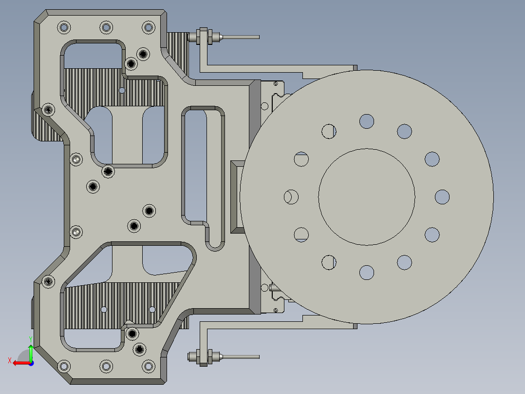 取件手抓亚德客后视图
