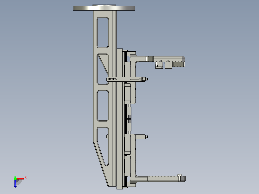 取件手抓亚德客俯视图