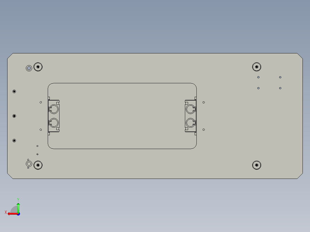 顶升组件后视图