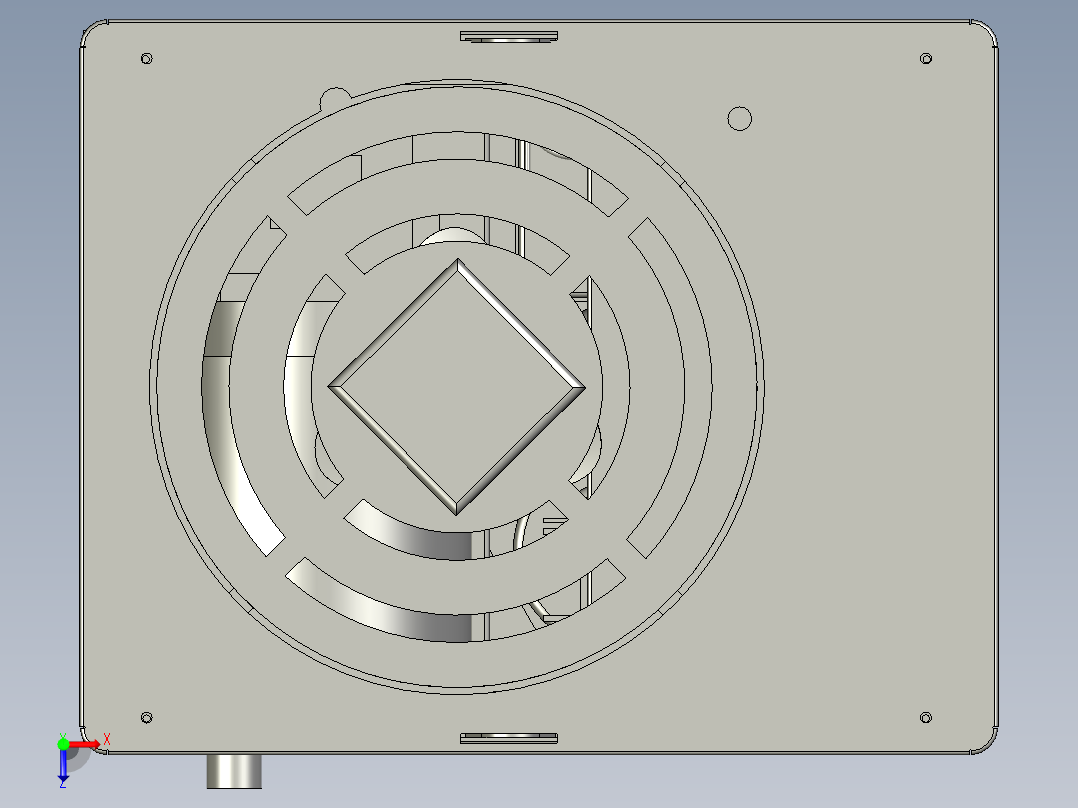 液压站冷油机组俯视图