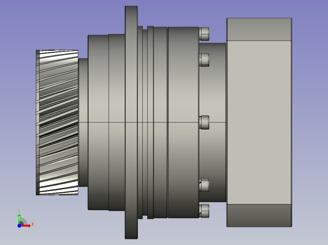 Y-FKD110-L1-22-110-145-M8-M2Z40(与电机轴不配)前视图