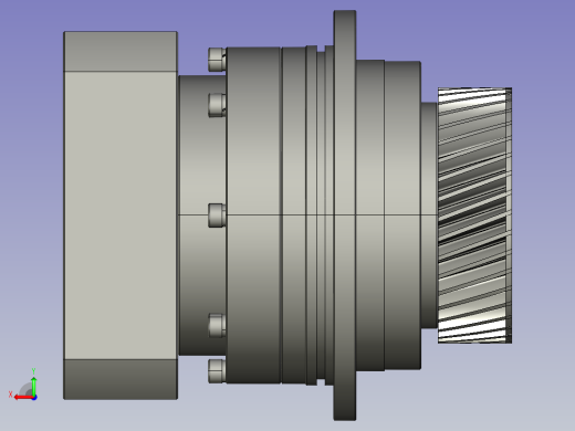 Y-FKD110-L1-22-110-145-M8-M2Z40(与电机轴不配)后视缩略图