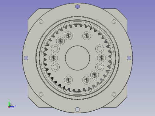 Y-FKD110-L1-22-110-145-M8-M2Z40(与电机轴不配)左视缩略图