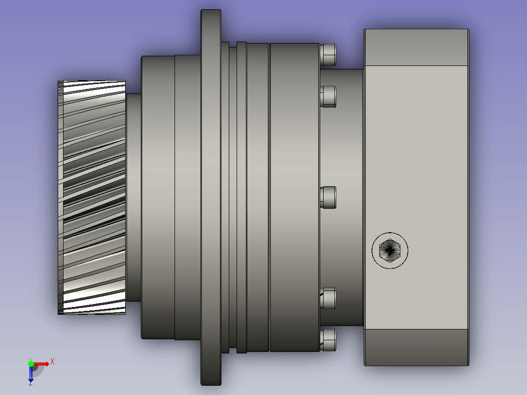 Y-FKD110-L1-22-110-145-M8-M2Z40(与电机轴不配)俯视图