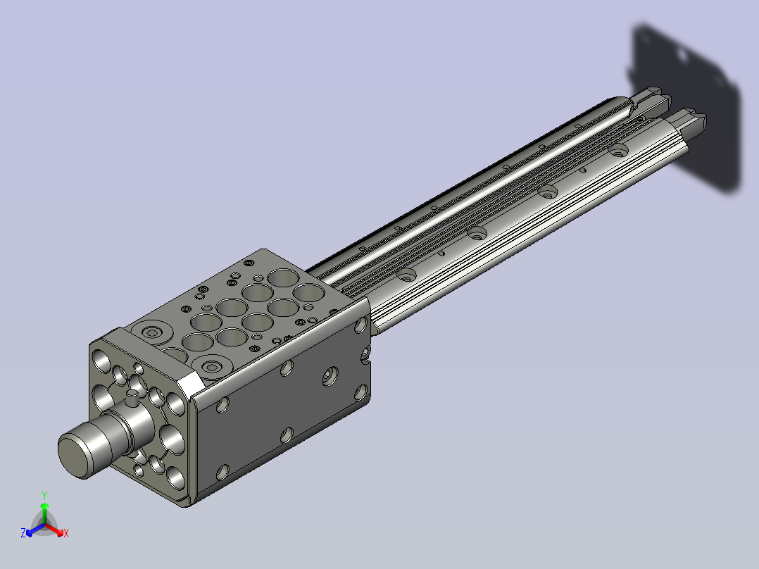 YWP200K4-02-01K-00卷针组件正等轴测图