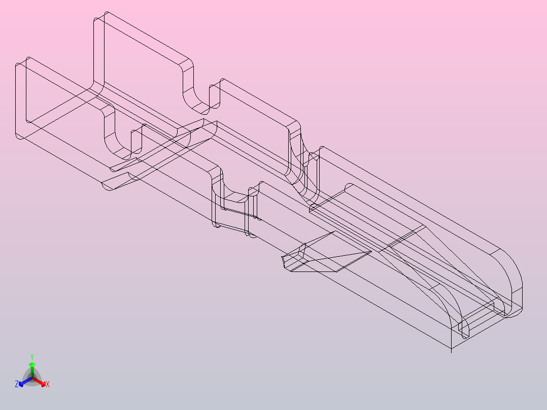 接线端子jst-ghr-terminal-1 1 STP主视图