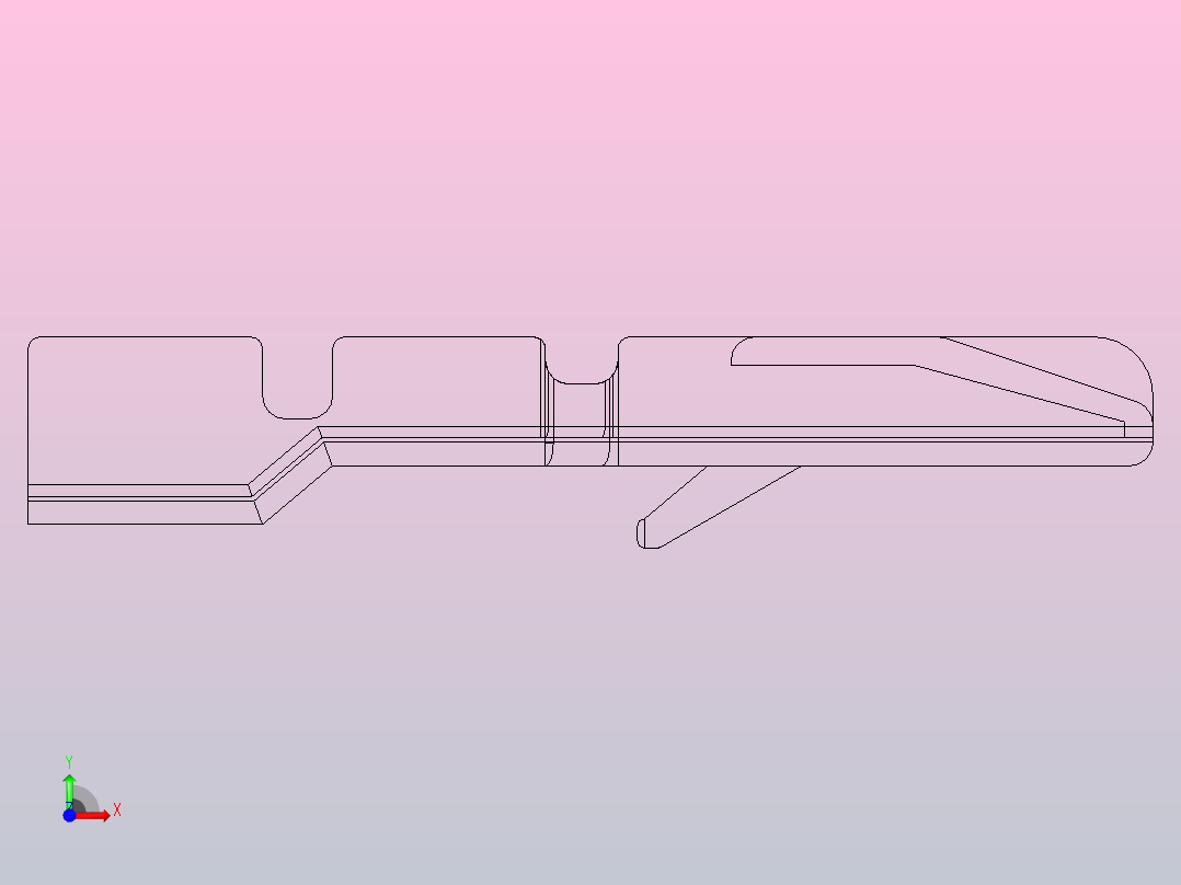 接线端子jst-ghr-terminal-1 1 STP前视图