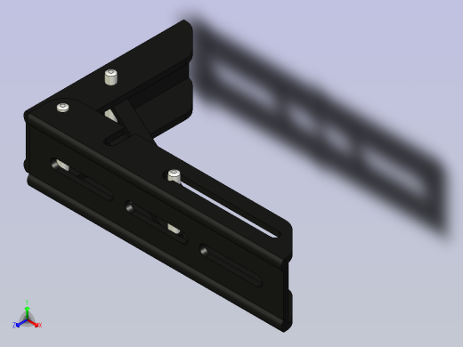 可折叠支撑支架正等轴测缩略图