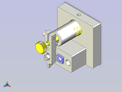 微小零件的按压夹具3D图纸