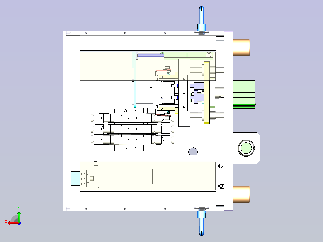 一款产品拆壳治具3D后视图