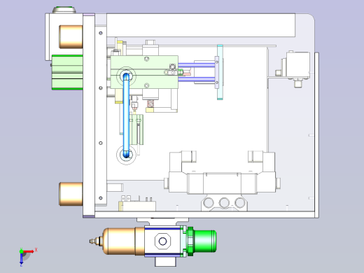 一款产品拆壳治具3D俯视缩略图