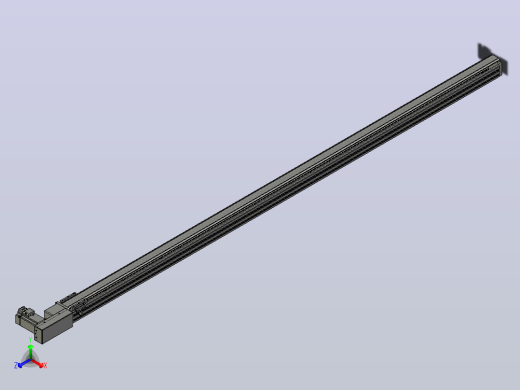 皮带直线轴半封闭可选导轨TPA-HNB-65S-90-L2150-MR-Y-P10-N3正等轴测缩略图