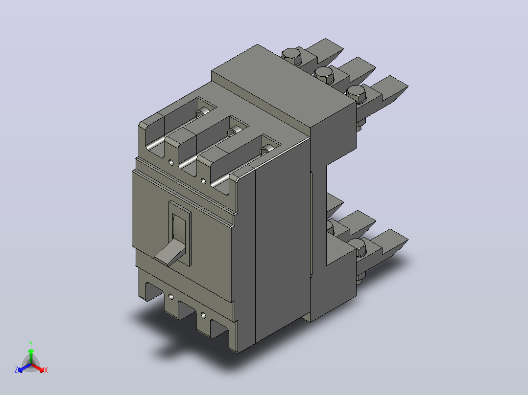 CM1 160系列 3极／４极插入式塑料外壳式断路器[CM1-160C／3／PR]主视图