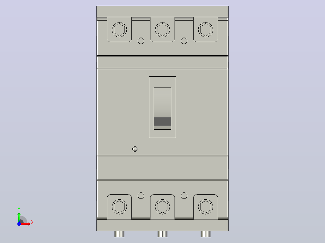 CM1 160系列 3极／４极插入式塑料外壳式断路器[CM1-160C／3／PR]前视图